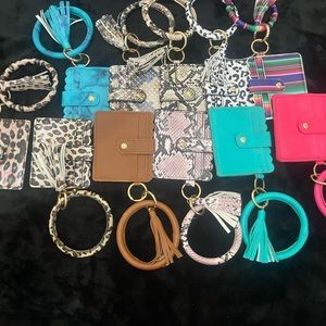 Personalized Custom Name Wallet Keychain Wristlet Card Holder - Perfect gift